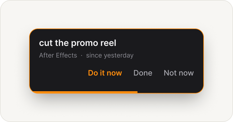 A quiet reminder