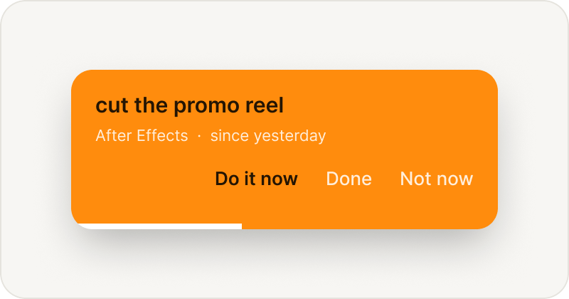 A loud reminder